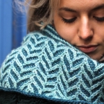 Ramble Shawl Studio Sample