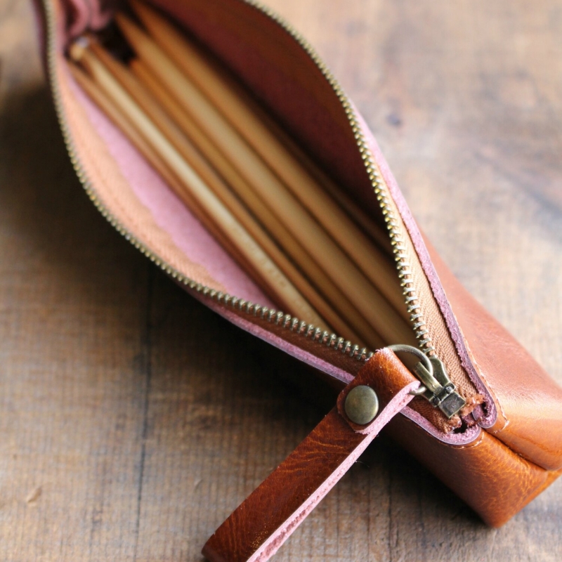 Never Not Knitting - Leather Tools Case