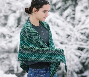 Everglow shawl